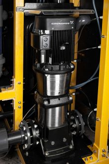 Onboard booster pump for ozone systems